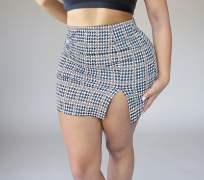 Mini Skirt with Slit