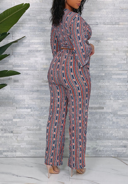 Cross Front Crop Top & Pants Set